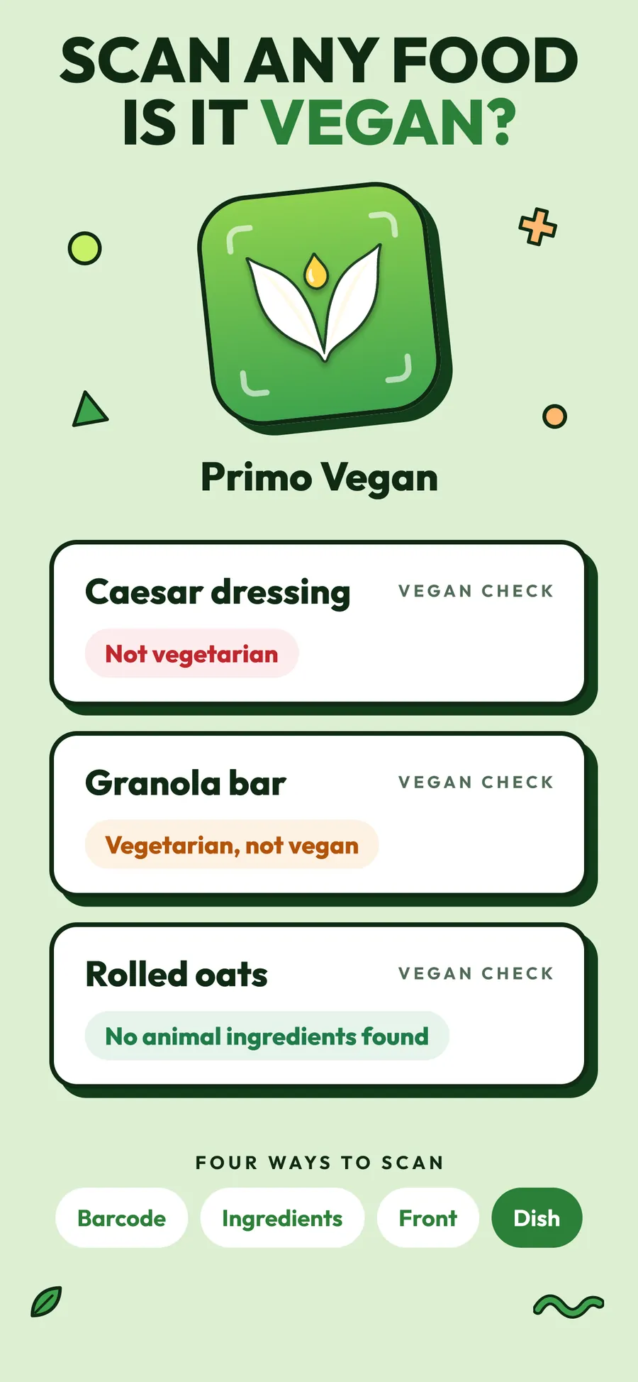 Primo Vegan App Store screenshot 1
